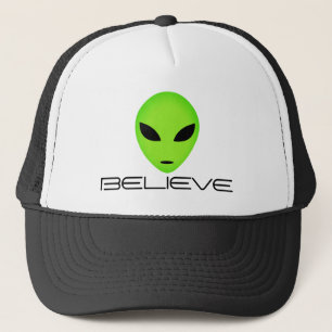 Casquette Chapeau de conducteur d'alien vert amusant