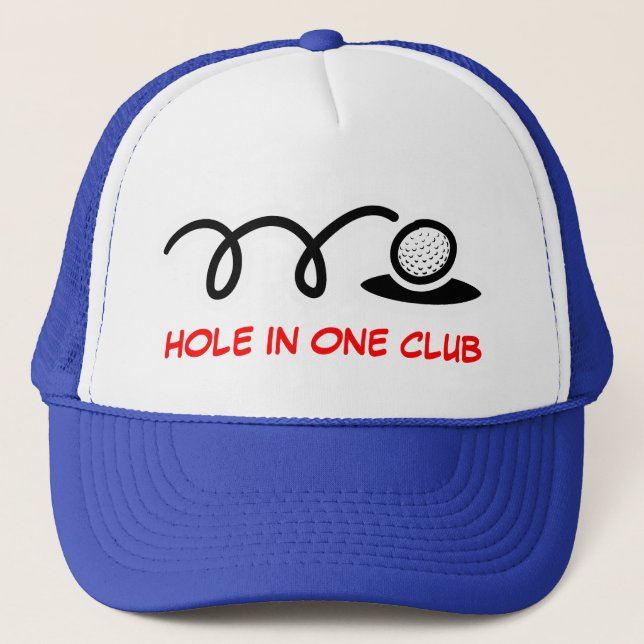 Casquette Chapeau de golf humoristique | club de trou en un (Devant)