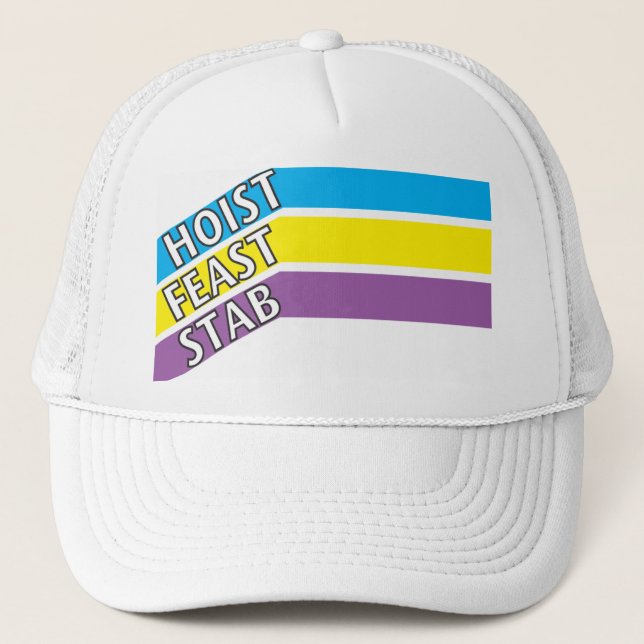 Casquette Chapeau de HFS bleu, jaune, pourpre (Devant)