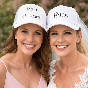 Casquette Chapeau de mariage blanc de demoiselle d'honneur
