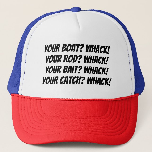 Casquette Chapeau de pêche drôle (Devant)