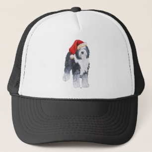 Casquette Chapeau de Père Noël Old English Sheepdog
