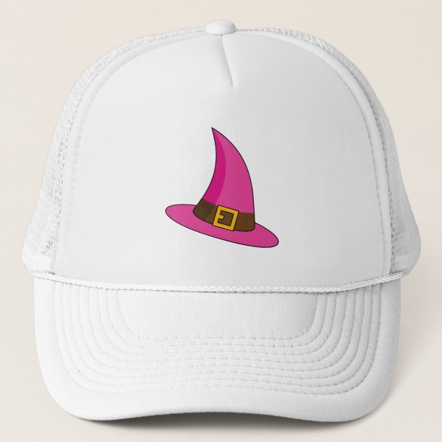 Casquette Chapeau de Sorcière Rose (Devant)