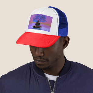 Casquette Chapeau de Trucker d'arbre de méditation