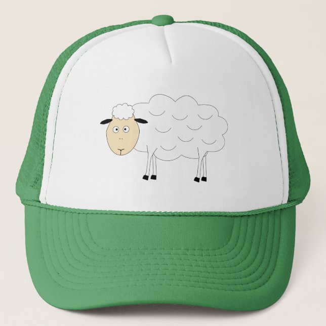 Casquette Chapeau de Trucker de personnage de mouton (Devant)
