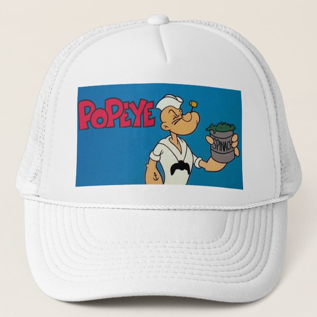 Casquette Chapeau de Trucker Popeye (Devant)
