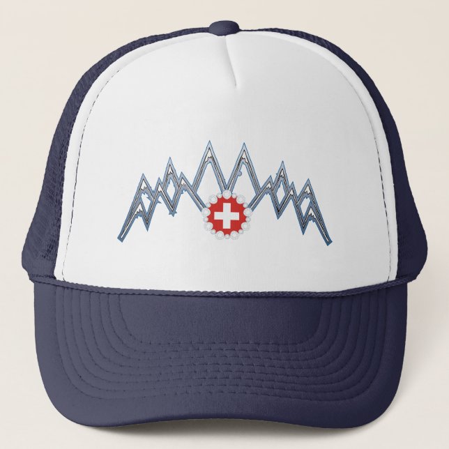 Casquette Chapeau des Alpes suisses (Devant)