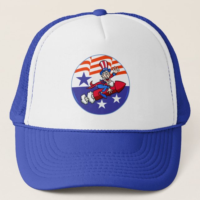 Casquette Chapeau d'Oncle Sam du 4 juillet (Devant)