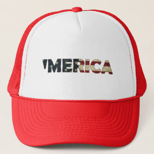 Casquette Chapeau drapeau américain vintage 'MERCIA