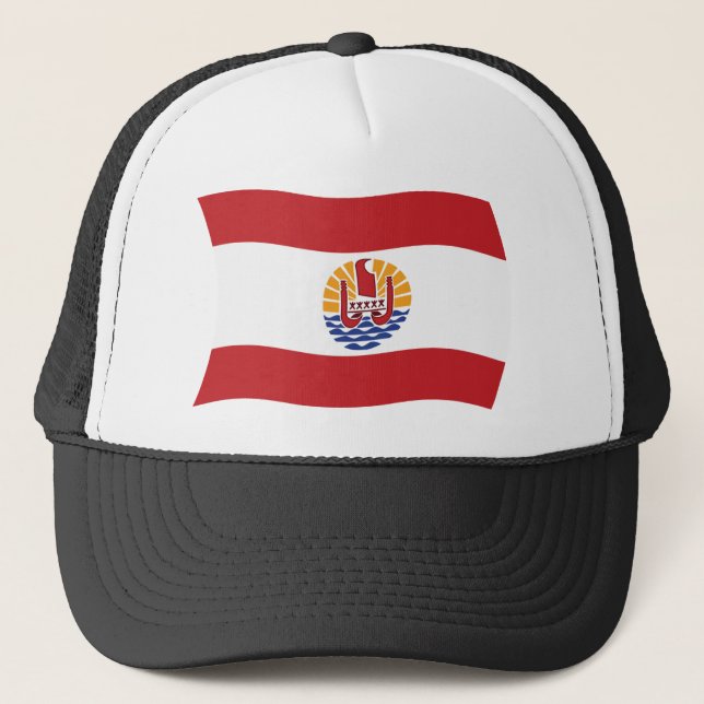 Casquette Chapeau Drapeau de Polynésie française (Devant)