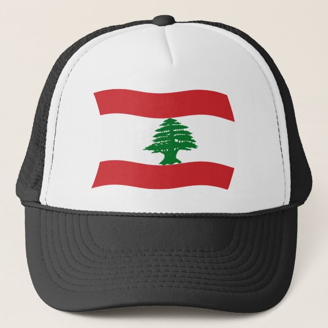 Casquette Chapeau Drapeau Libanais (Devant)