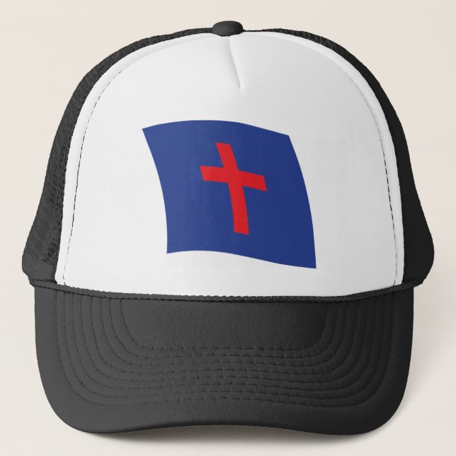 Casquette Chapeau Drapeau Religion Chrétienne (Devant)