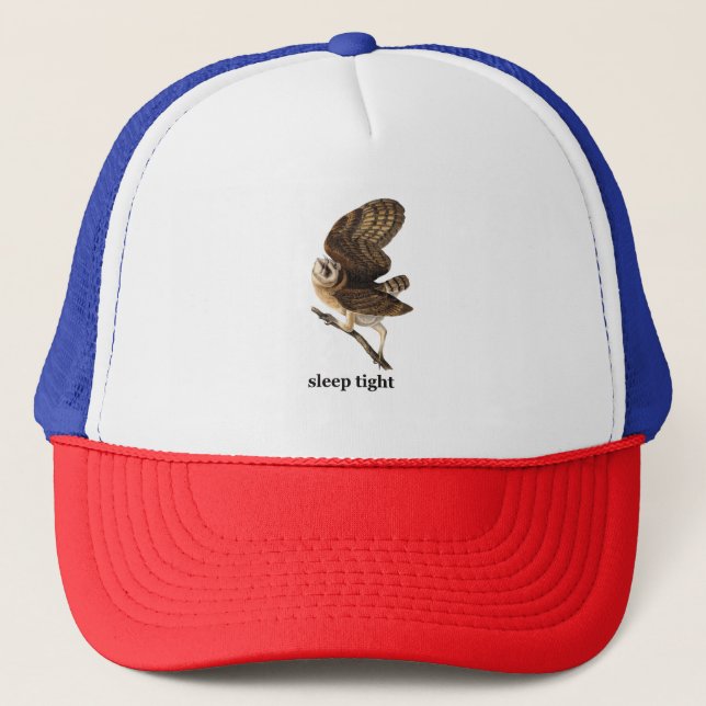 Casquette Chapeau drôle de chouette effraie (Devant)