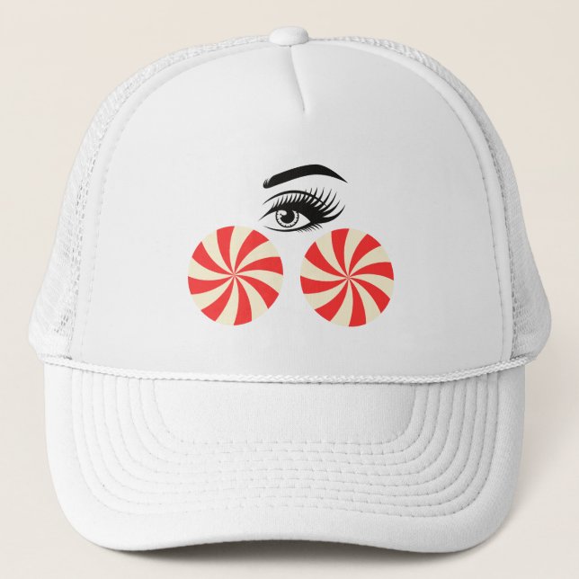Casquette Chapeau drôle Eye Candy pour femmes (Devant)