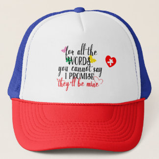Casquette Chapeau du camionneur d'autisme/Casquette