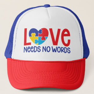 Casquette Chapeau du camionneur d'autisme/Casquette
