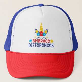 Casquette Chapeau du camionneur d'autisme/Casquette