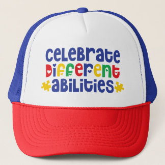 Casquette Chapeau du camionneur d'autisme/Casquette