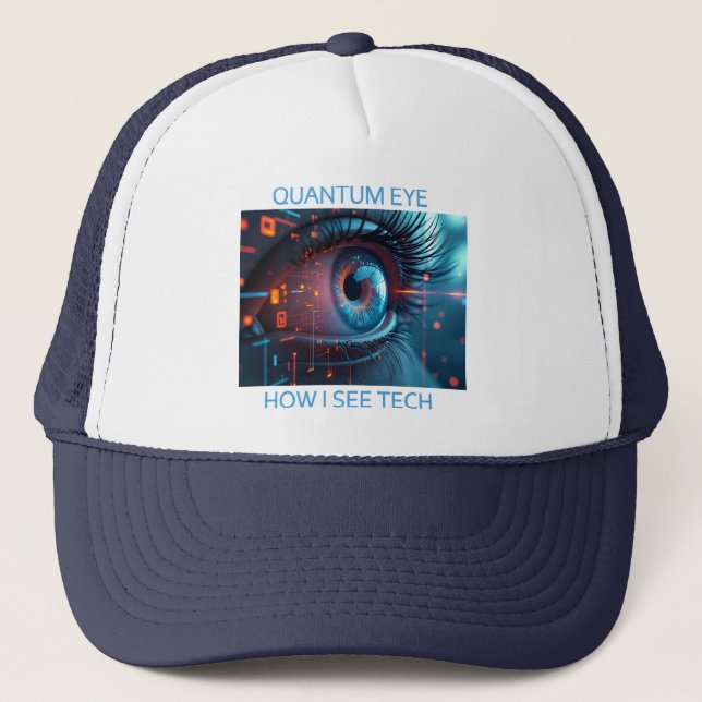 Casquette Chapeau du camionneur Quantum Eye Tech (Devant)