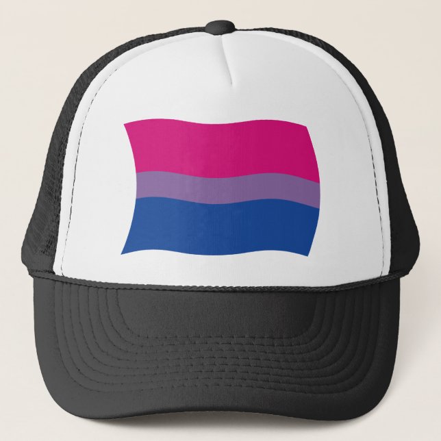Casquette Chapeau du drapeau de la fierté bisexuelle (Devant)