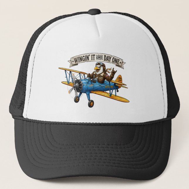 Casquette Chapeau Eagle Winging It (Devant)