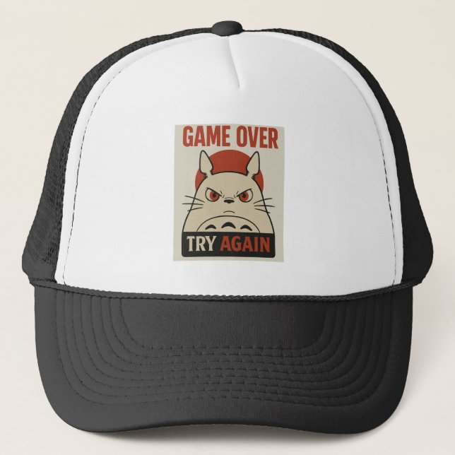 Casquette Chapeau Game Over – Pas de seconde chance | Joueur (Devant)