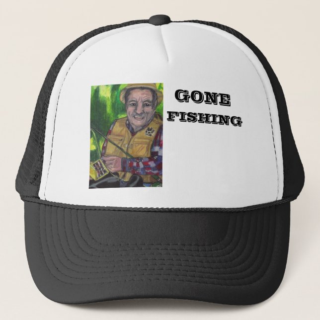 Casquette Chapeau GONE FISHING (Devant)