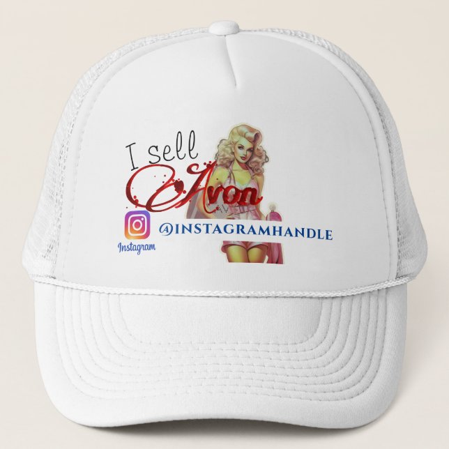 Casquette Chapeau Instagram Représentant Avon (Devant)