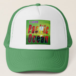 Casquette Chapeau "J'ADORE Océan Pacifique"