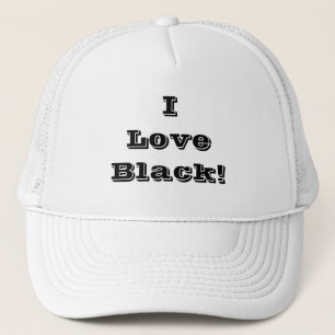 Casquette Chapeau j'aime noir