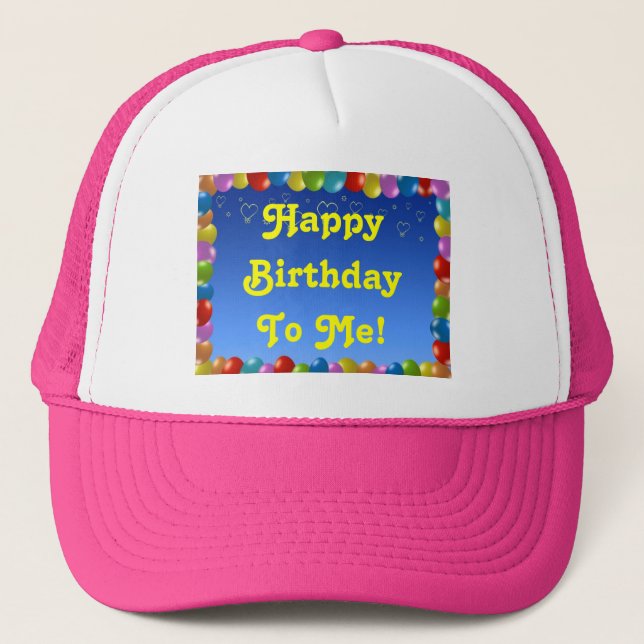 Casquette Chapeau Joyeux Anniversaire à Moi (Devant)