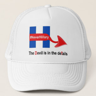 Casquette Chapeau N'a Jamais Hillary Le Diable Détails