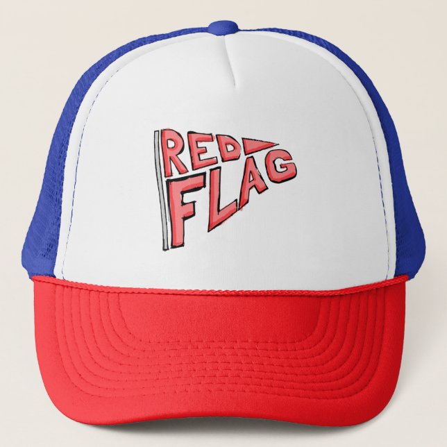 Casquette Chapeau officiel du Trucker Red Flag (Devant)