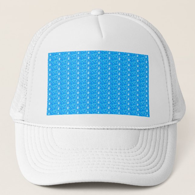 Casquette Chapeau Pailleté Bleu Bébé (Devant)