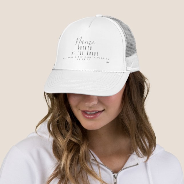 Casquette Chapeau personnalisé de la mère de la mariée HAMby (En situation)
