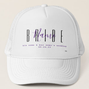 Casquette Chapeau personnalisé de mariée HAMbyWG