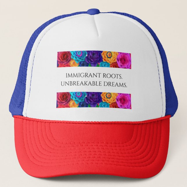 Casquette Chapeau - Racines immigrantes branchées (Devant)