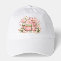 Chapeau Rose Mignon Aquarelle de Rentrée pour Fill