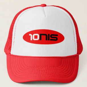 Casquette Chapeau rouge Trucker avec logo sport de tennis