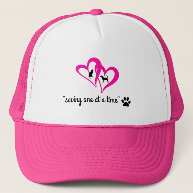 Casquette Chapeau "Sauver un à la fois" (rose) (Devant)