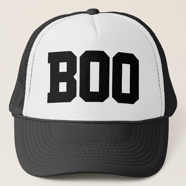 Casquette Chapeau simple "Boo" Halloween (Devant)