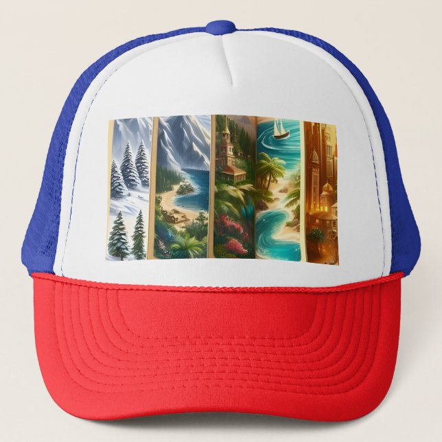 Casquette Chapeau Trucker Adventurer de Zazzle (Devant)