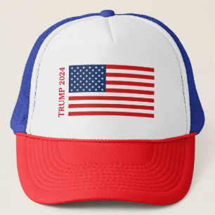 Casquette Chapeau Trucker américain TRUMP 2024