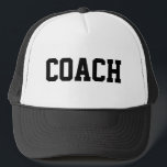 Casquette Chapeau Trucker COACH {Black}<br><div class="desc">Le cadeau parfait pour votre entraîneur !</div>