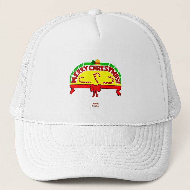 Casquette Chapeau Trucker de voeux de Noël (Devant)