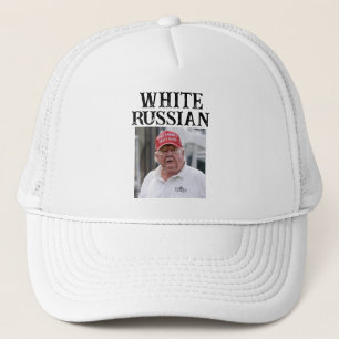 Casquette Chapeau Trump/White russe Trucker