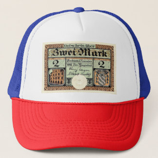Casquette Chapeau vintage 2 Mark Notgeld Beckum Trucker