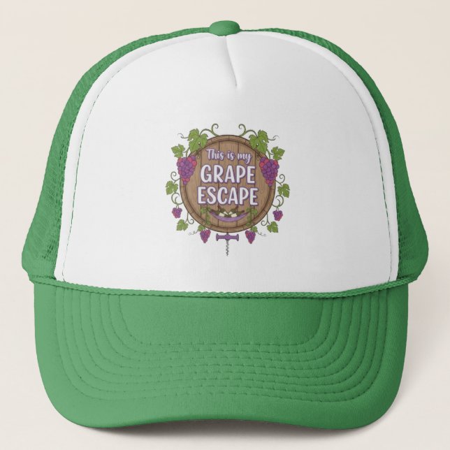 Casquette Chapeau Wine Time (Devant)
