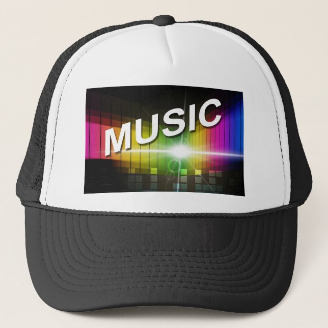 Casquette Chapeaux camionneurs d'illustrations musicales (Devant)