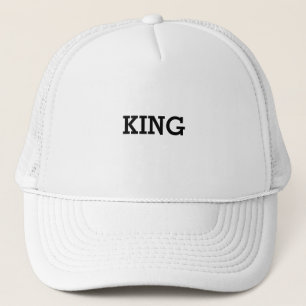 Casquette Chapeaux de camionnette blanc personnalisées King